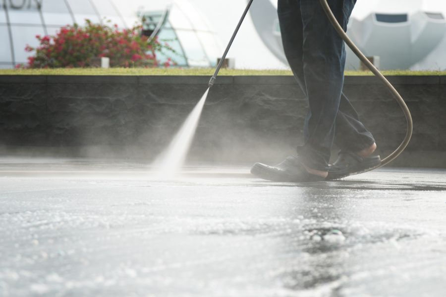 Commercial Pressure Washing by Jeenesa Cleaning Services